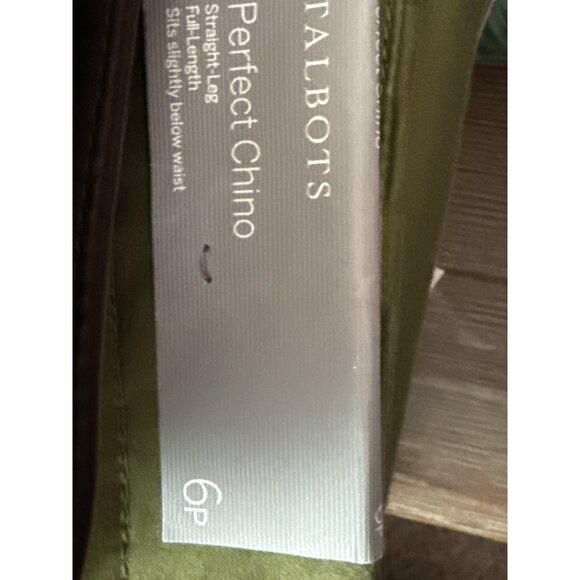 Talbots Perfect Chino Petite Straight Leg Pants Navy Brown Olive NWT Stretch - Picture 12 of 13